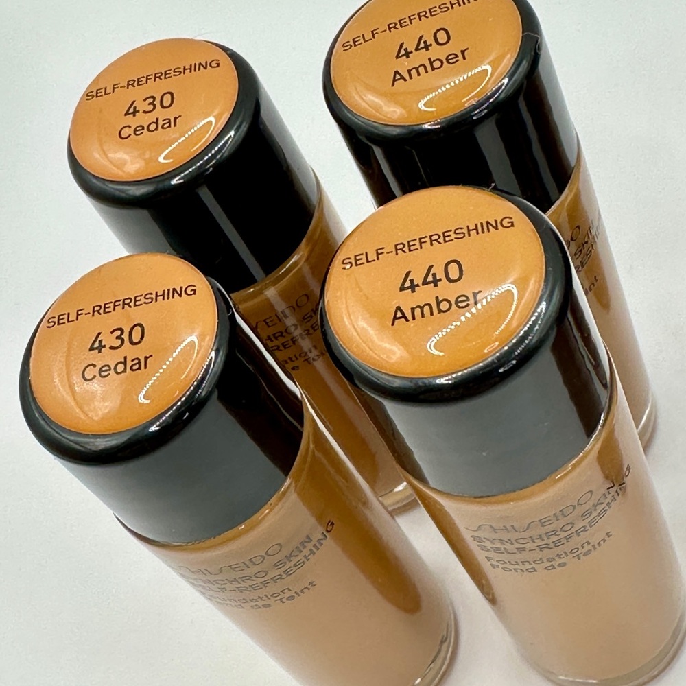 Shiseido Synchro Skin Foundation LOT - 6 Diverse Shades Collection YOU TAKE ALL! - Picture 5 of 9